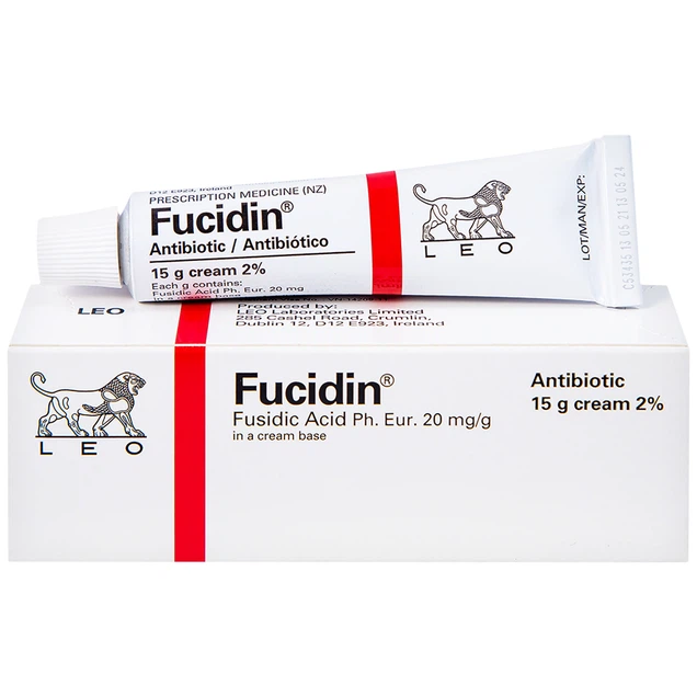 Thuốc mỡ kh&aacute;ng sinh Fucidin dễ d&agrave;ng t&igrave;m thấy ở nh&agrave; thuốc