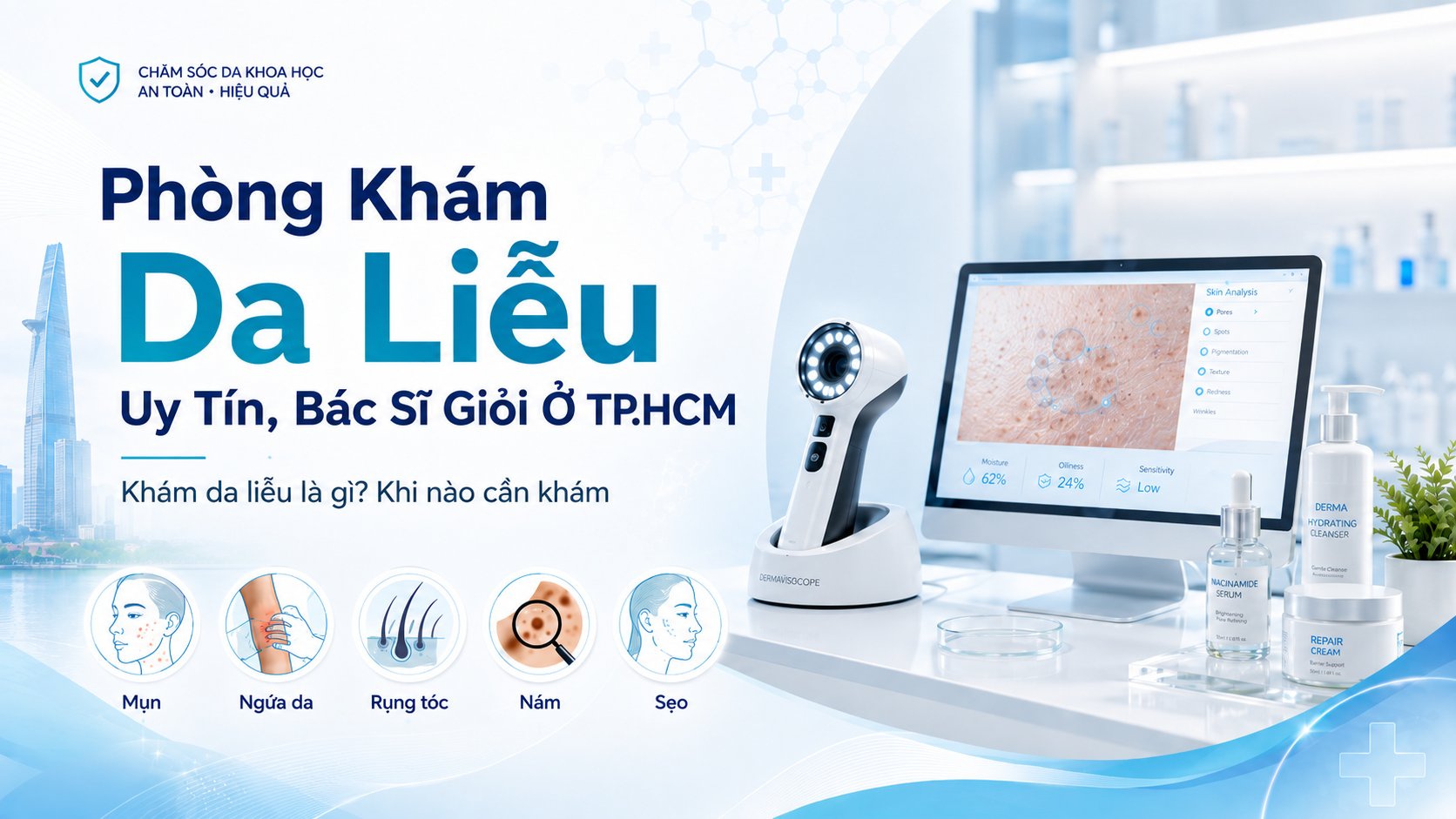 Phòng Khám Da liễu Uy Tín, Bác Sĩ Giỏi ở Tp.HCM