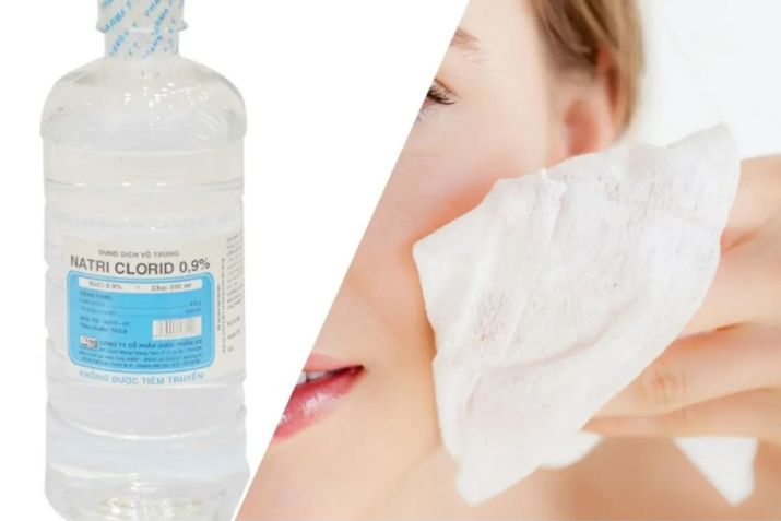 Rửa mặt bằng nước muối